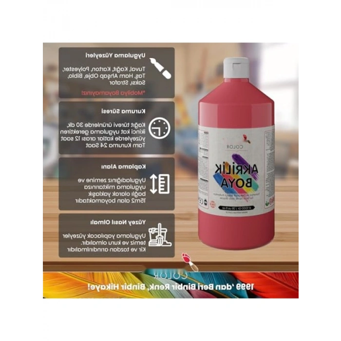 Pembe Akrilik Boya 1000 gr