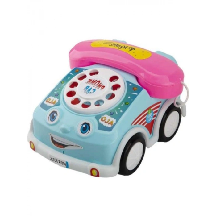 Pembe Arabalı Retro Çevirmeli Telefon Oyuncak