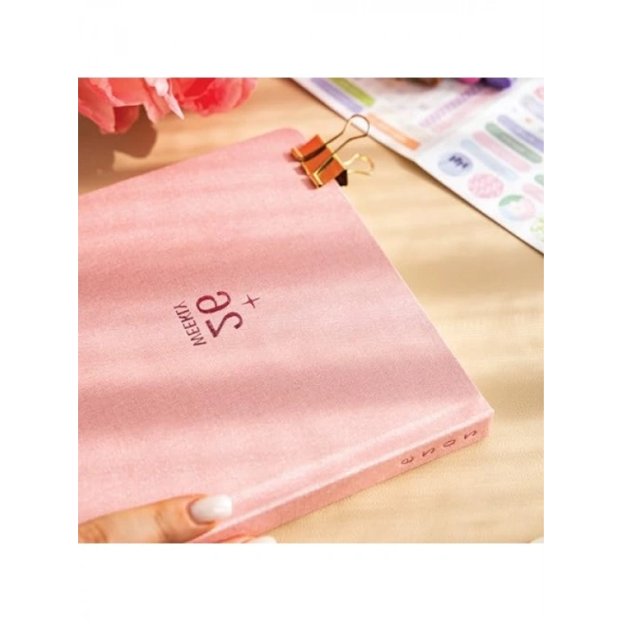 Pembe Dikey Haftalık Sert Kapak Ajanda - 2026