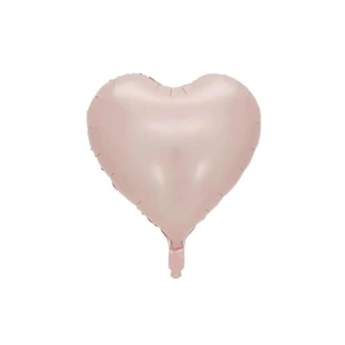 Pembe Kalp Folyo Balon, 18 İnç Boyutunda Eğlenceli Parti Malzemesi