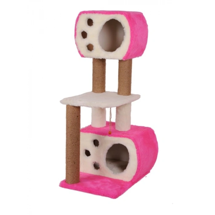 Pembe Kedi Tırmalama Yüzeyi, Dayanıklı ve Kolay Temizlenebilir