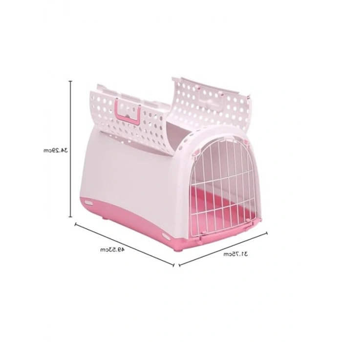 Pembe Kedi ve Köpek Taşıma Çantası ile Kolay Taşıma