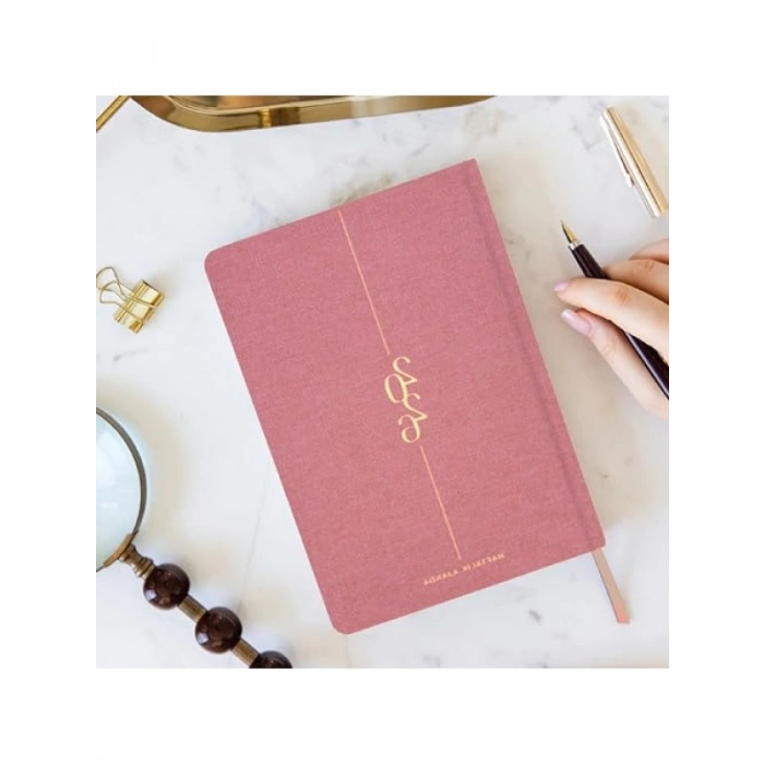 Pembe Keten Haftalık Ajanda - 2026 A5 Boyutunda