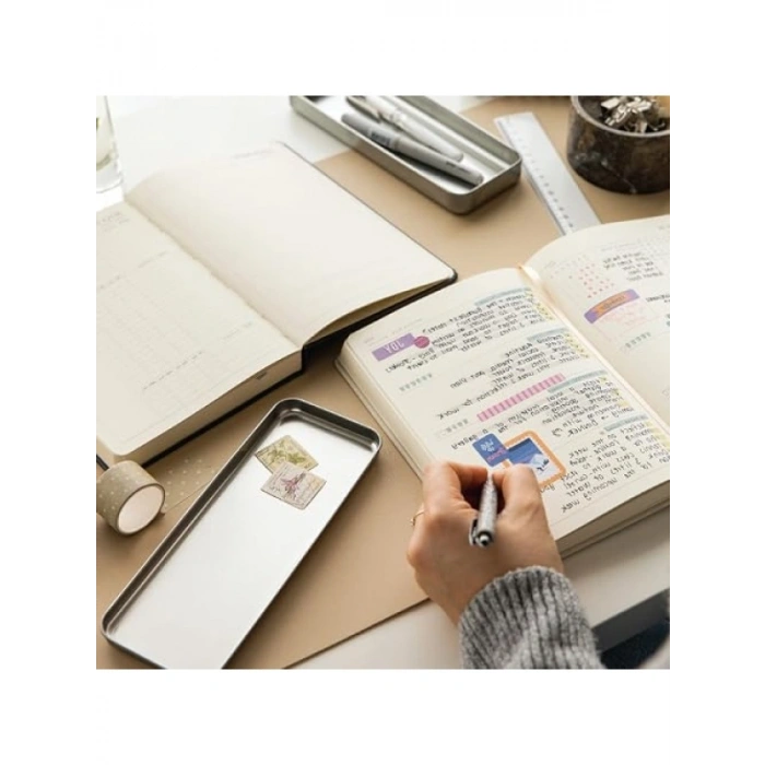 Pembe Keten Haftalık Ajanda - 2026 A5 Boyutunda