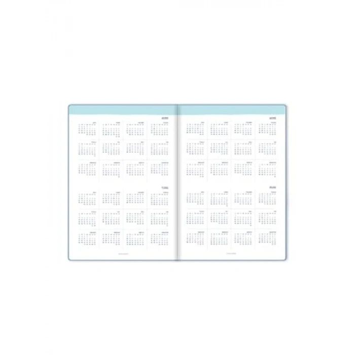 Pembe Keten Kapaklı Planlayıcı Ajanda - 15x21 cm