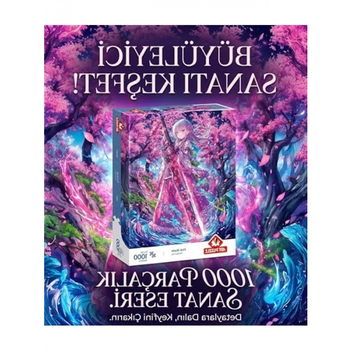 Pembe Kılıç Temalı 1000 Parça Puzzle