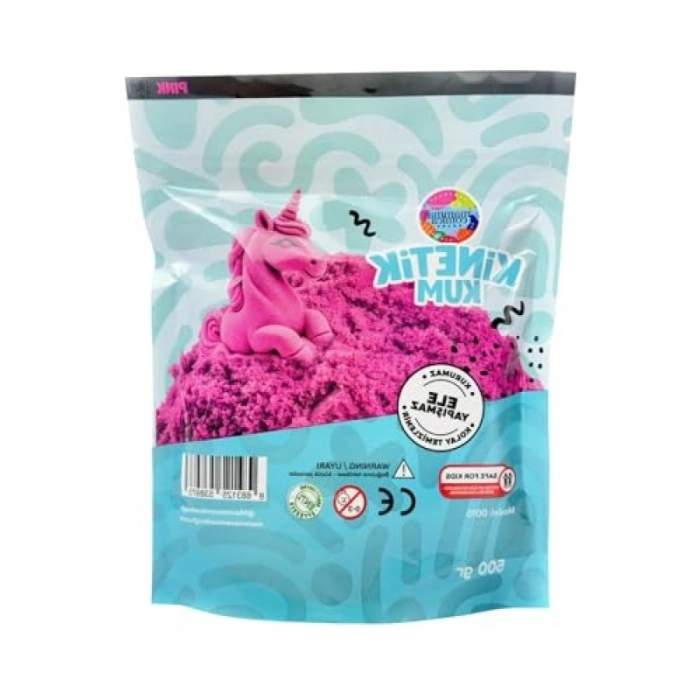 Pembe Kinetik Kum - 500 gr, Eğitici Oyun Seti