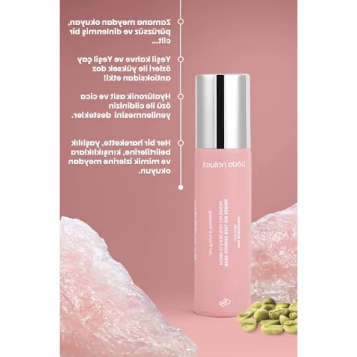 Pembe Kuvars Roll On Yüz Masaj Serumu 10 ml