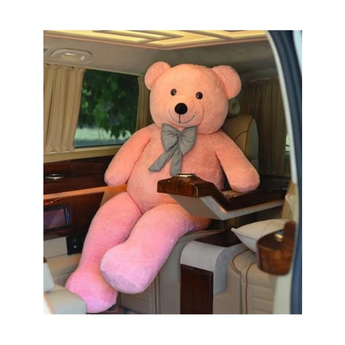 Pembe Papyonlu Dev Pelüş Papyonlu Ayı,Yumuşak ve Sevimli Büyük Boy Oyuncak,Sarılmalık,Papyonlu,Sevgiliye Hediye Ayıcık, (160 cm Pembe)