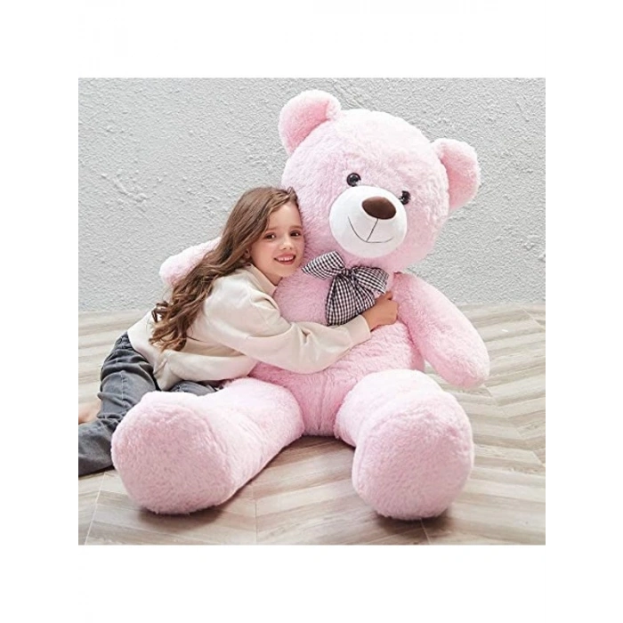 Pembe Peluş Ayı, 120 cm Boyutunda Sevimli Hediye