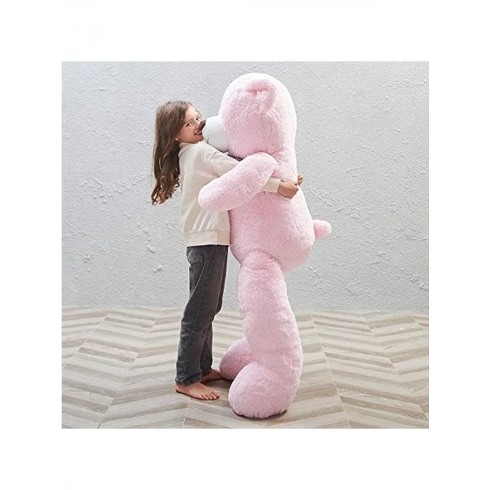 Pembe Peluş Ayı, 120 cm Boyutunda Sevimli Hediye
