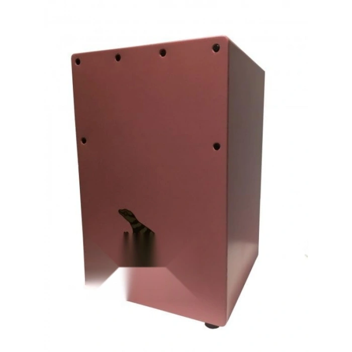 Pembe Renkli Ahşap Tap Gövde Cajon, Dayanıklı ve Şık