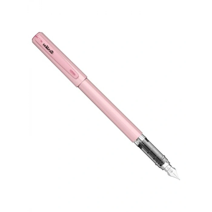Pembe Renkli M Uçlu Dolma Kalem ile Yazma Keyfi