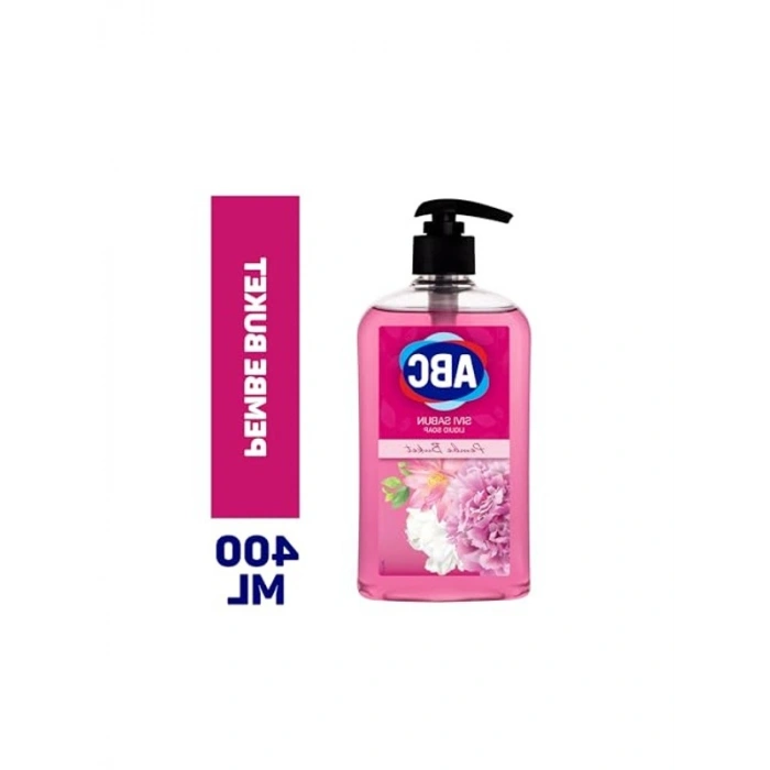 Pembe Renkli Sıvı Sabun, 400 ml Kullanıma Hazır Formül