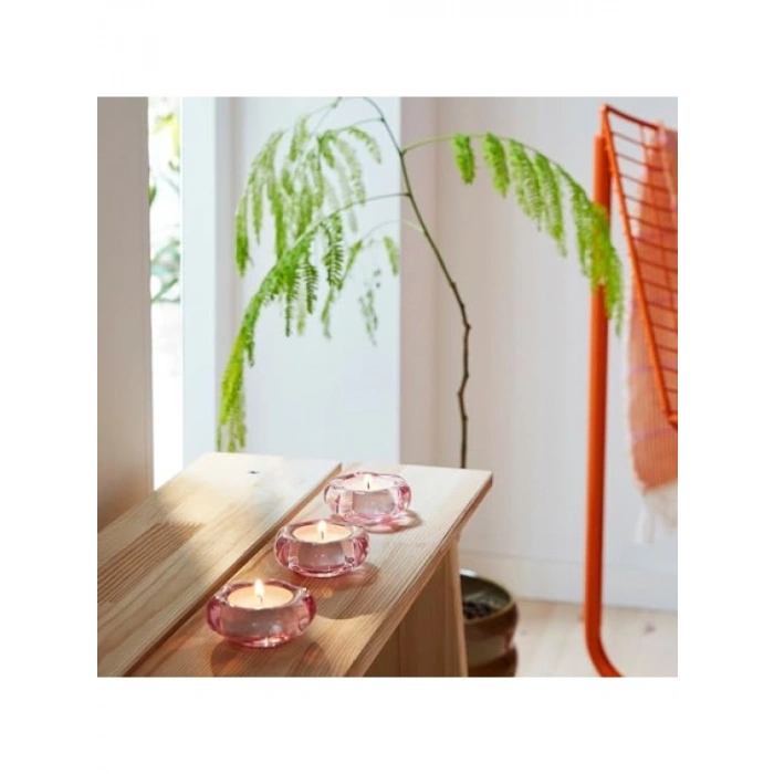 Pembe Tealight Mumluk - 3 cm