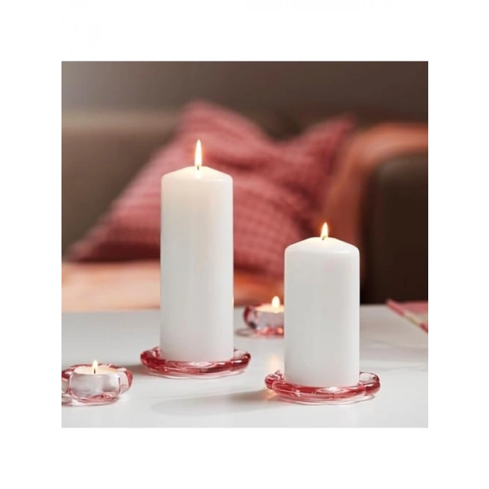 Pembe Tealight Mumluk - 3 cm