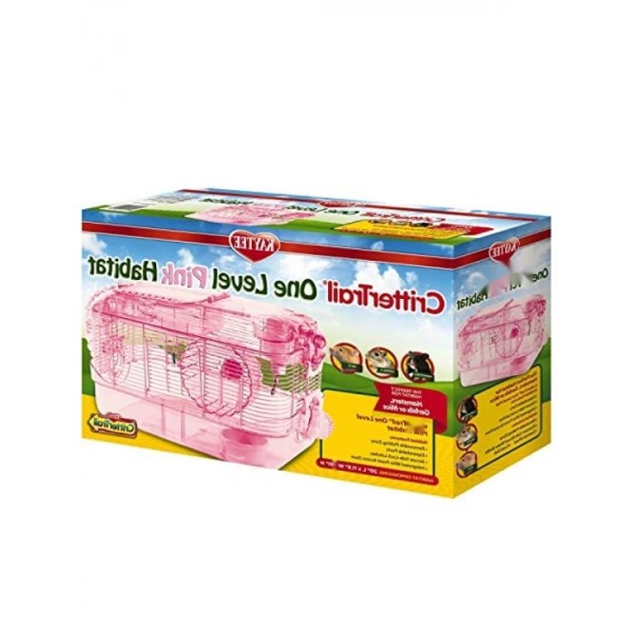 Pembe Yaşam Alanı İçin Evcil Hayvan Kafesi