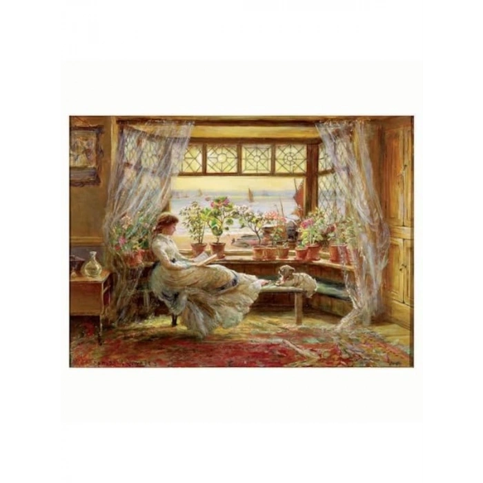 Pencere Keyfi Temalı 1000 Parça Puzzle, Eğlenceli Zihin Geliştirici