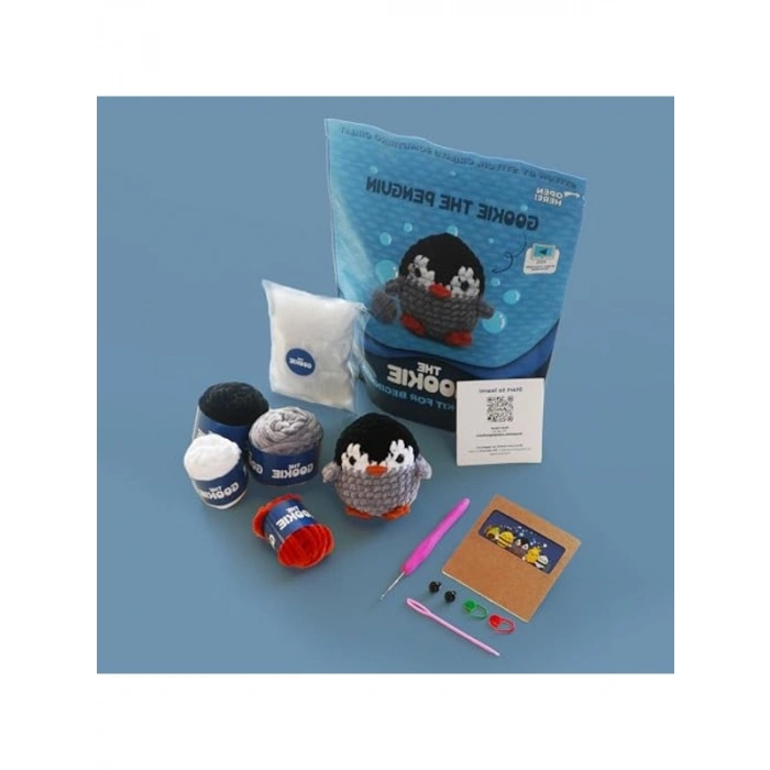 Penguen Amigurumi Seti, Tığ Kiti ile Yaratıcı Oyun