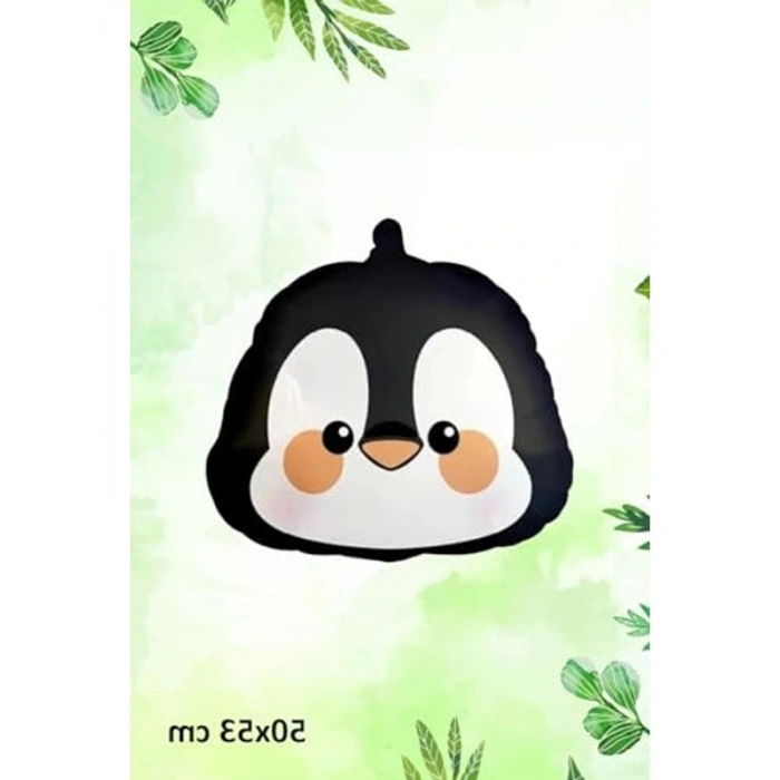Penguen Kafası Temalı Folyo Balon ile Doğum Günü Kutlaması