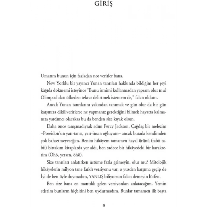 Percy Jackson ve Yunan Tanrıları - Rick Riordian
