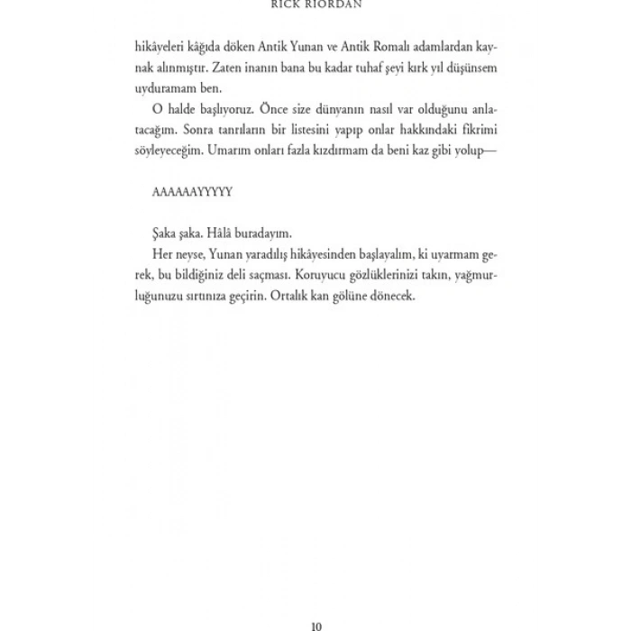 Percy Jackson ve Yunan Tanrıları - Rick Riordian