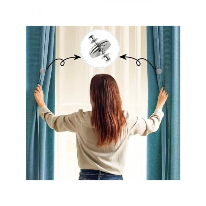 Perde ve Kumaş Tutucu Mıknatıs - 2 Adet