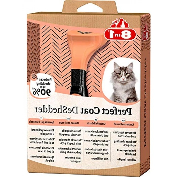 Perfect Coat DeShedder Kedi Tarağı, Kısa ve Uzun Tüylü Kediler İçin