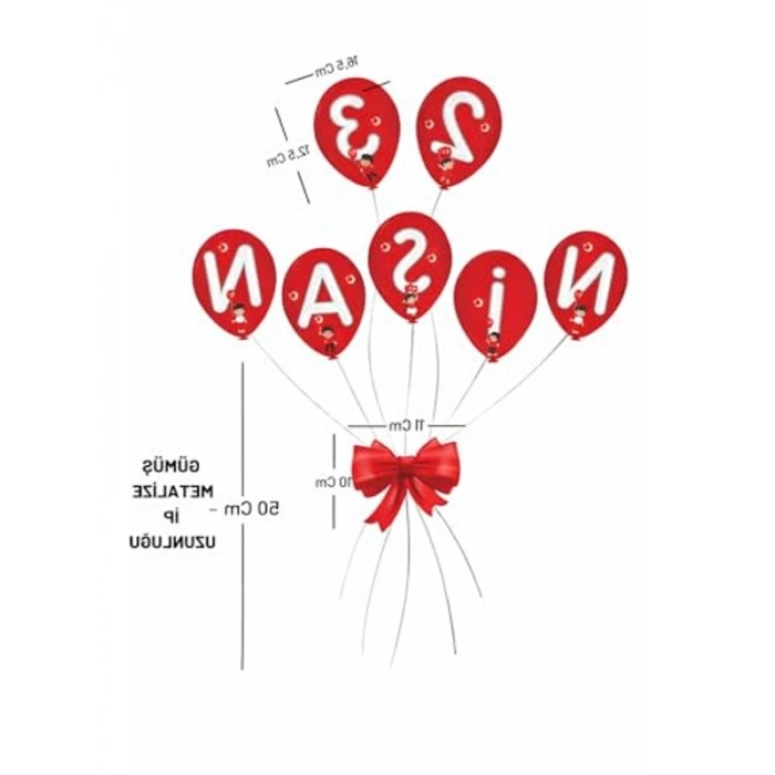 Peri Led, 5 Metre 23 Nisan Kapı Süsü, Süsleme için