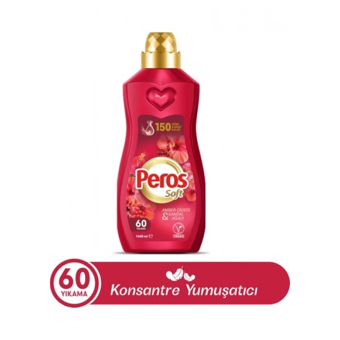 Peros 1440 Ml Konsantre Yumuşatıcı Amber Çiçeği – 1,4 lt