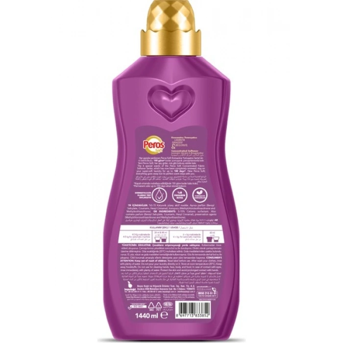 Peros 1440 ml Konsantre Yumuşatıcı Lavanta & Begonvil