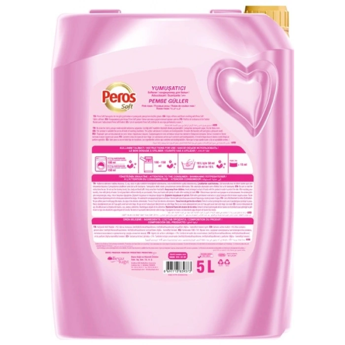 Peros 5 L Yumuşatıcı Pembe Güller