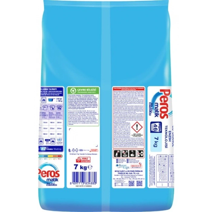 Peros Matik Göz Alıcı Beyaz 7 kg