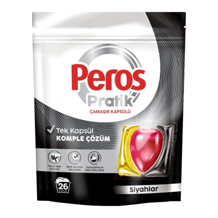 Peros Pratik Siyahlar 26lı Çamaşır Kapsülü
