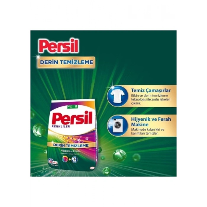 Persil 5 kg Toz Çamaşır Deterjanı Renkliler (33 Yıkama)