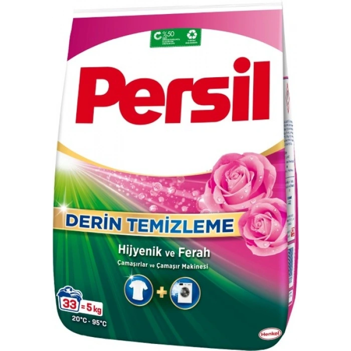 Persil 5kg Toz Çamaşır Deterjanı Gülün Büyüsü (33 Yıkama)