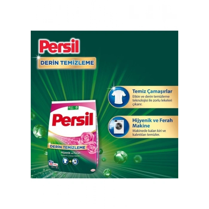 Persil 5kg Toz Çamaşır Deterjanı Gülün Büyüsü (33 Yıkama)