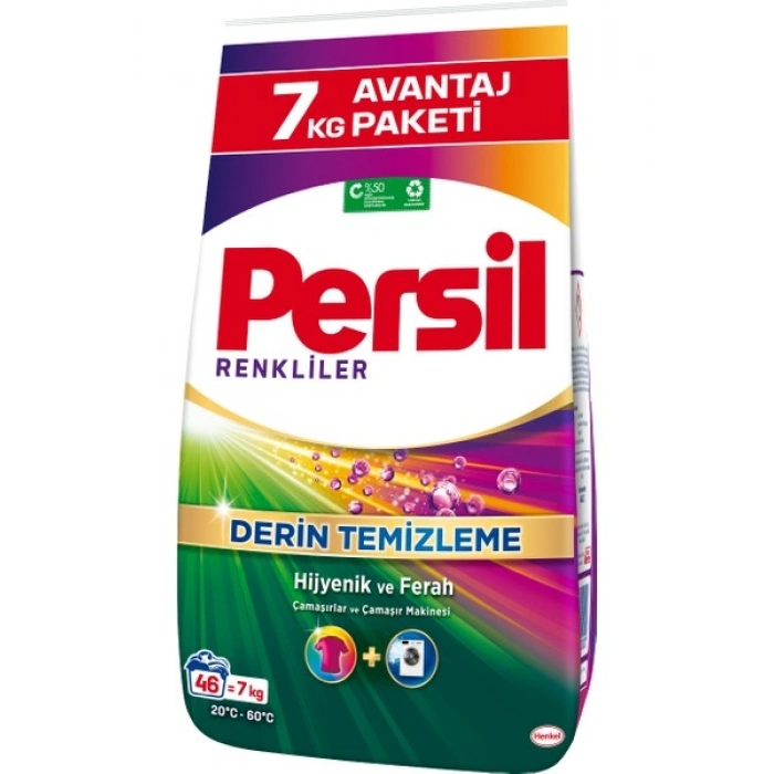 Persil 7kg Toz Çamaşır Deterjanı Renkliler (46 Yıkama)