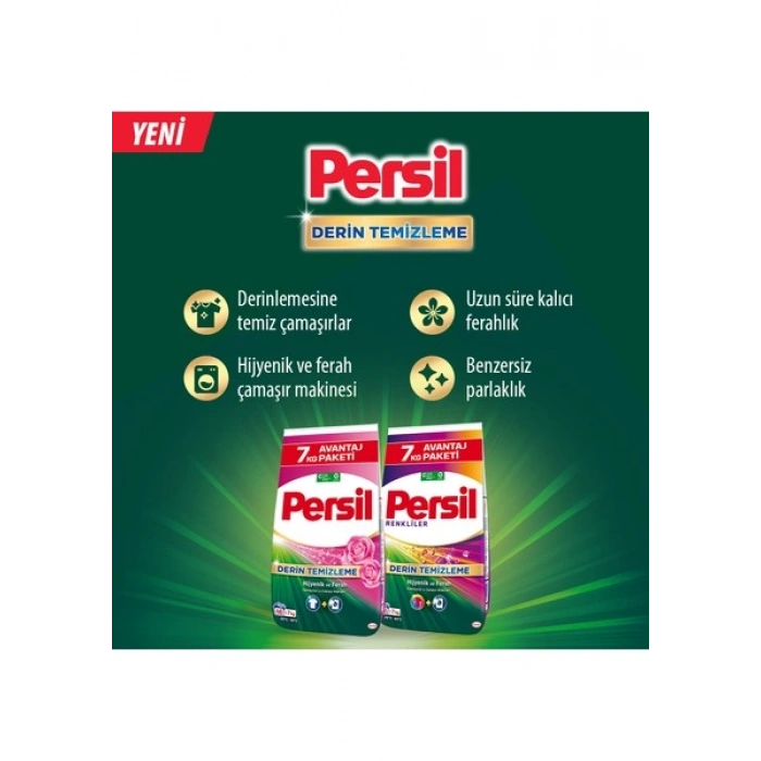 Persil 7kg Toz Çamaşır Deterjanı Renkliler (46 Yıkama)