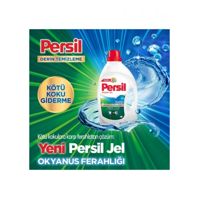 Persil Jel Sıvı Çamaşır Deterjanı Okyanus Ferahlığı 1690Ml (26 Yıkama)