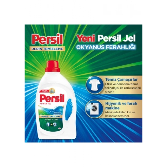 Persil Jel Sıvı Çamaşır Deterjanı Okyanus Ferahlığı 1690Ml (26 Yıkama)