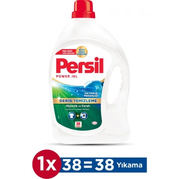 Persil Jel Sıvı Çamaşır Deterjanı Okyanus Ferahlığı 2470Ml (38 Yıkama)