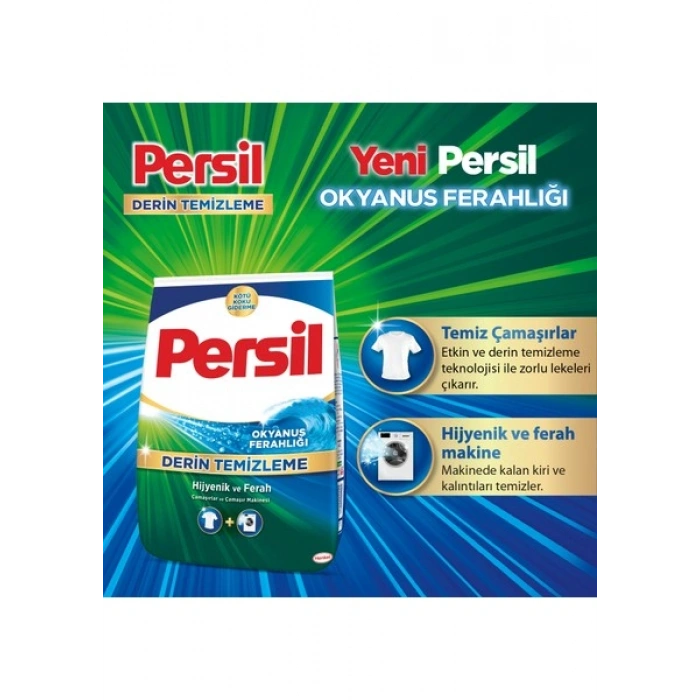 Persil Toz Çamaşır Deterjanı Okyanus Ferahlığı 9kg (60 Yıkama)