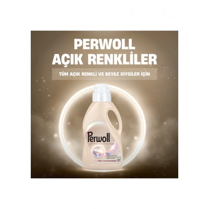 Perwoll Açık Renkliler İçin Hassas Sıvı Bakım Deterjanı 1485Ml (27 Yıkama)