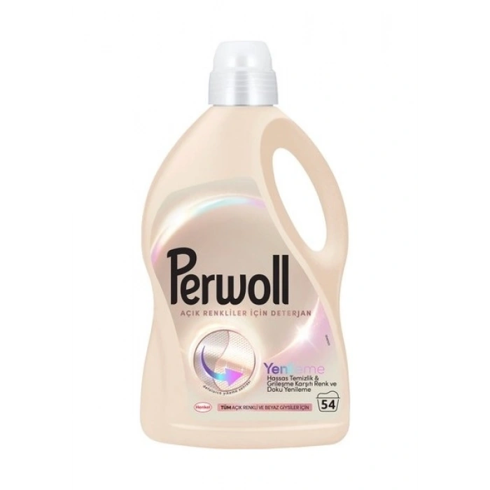 Perwoll Açık Renkliler İçin Hassas Sıvı Bakım Deterjanı 2970Ml (54 Yıkama)