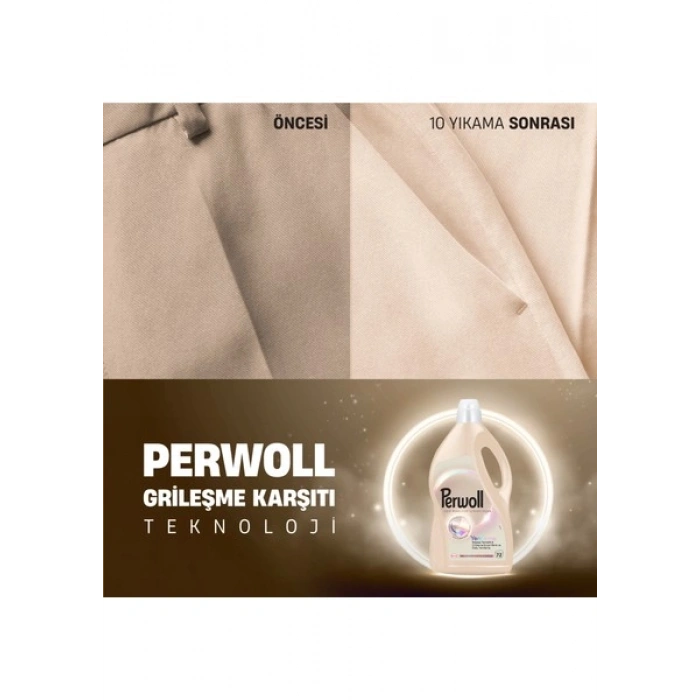 Perwoll Açık Renkliler İçin Hassas Sıvı Bakım Deterjanı 3960Ml (72 Yıkama)