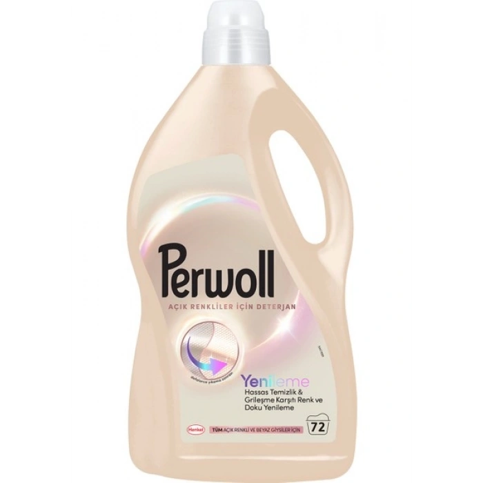 Perwoll Açık Renkliler İçin Hassas Sıvı Bakım Deterjanı 3960Ml (72 Yıkama)