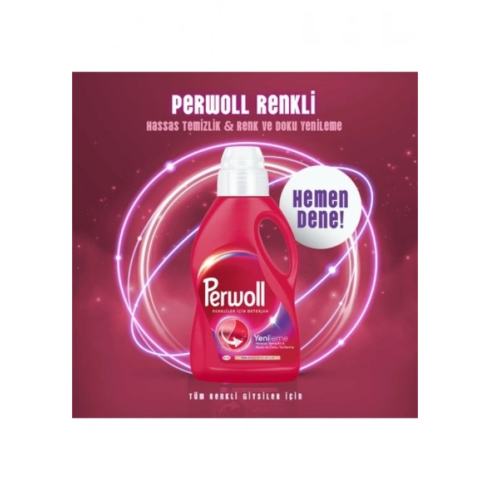 Perwoll Renkliler Hassas Bakım Sıvı Çamaşır Deterjanı 2970 ml (54 Yıkama)