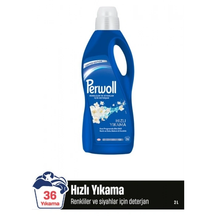 Perwoll Renkliler ve Siyahlar Için Hızlı Yıkama 2l (36 Yıkama)