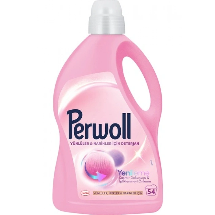 Perwoll Yünlüler ve Narinler İçin Hassas Bakım Sıvı Deterjanı 2970 ml (54 Yıkama)